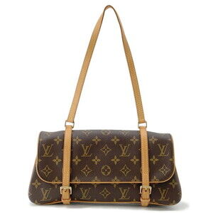 LOUIS VUITTON Authentic Brown Monogram Pochette Shoulder Bag